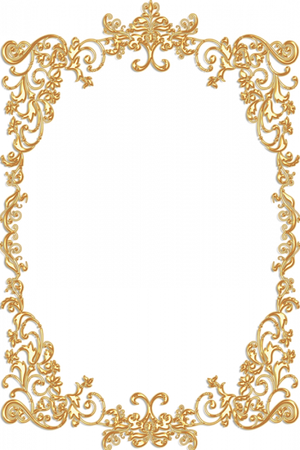 Antique Border Png Photo (black)