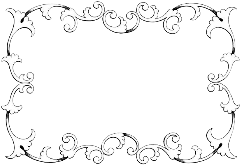 Antique Border Png Photos (white, black)