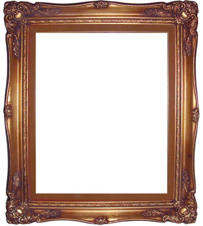 Antique Frame Png Photo (black)