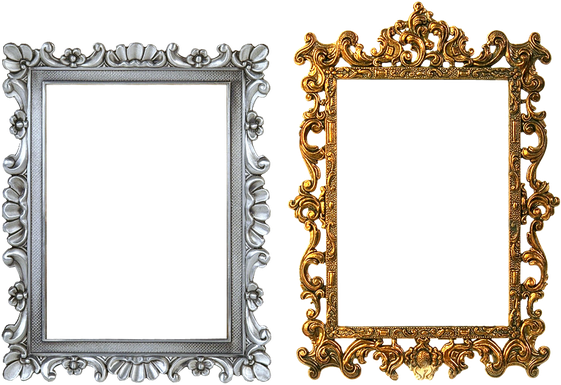 Antique Frame Png Transparent Image (black, gray)