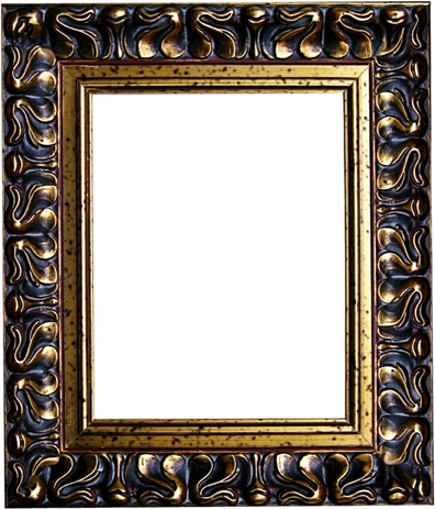 Antique Frame Transparent Png (black)