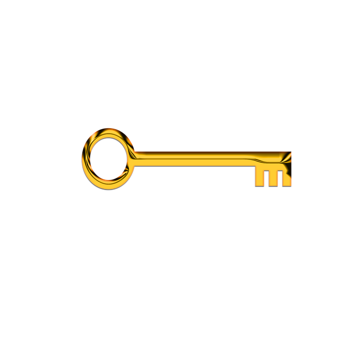 Antique Gold Key Transparent Png (orange, gold, olive, chocolate, black)