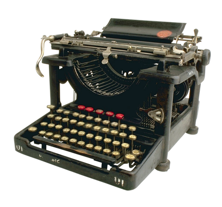 Antique Typewriter Png Free Download (black)