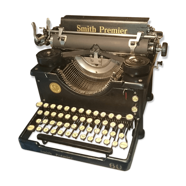 Antique Typewriter Png Image (black, gray)