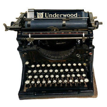 Antique Typewriter Png Photo (black)