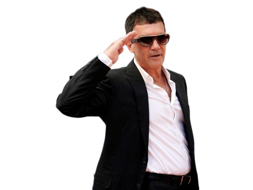 Antonio Banderas Png File (black)