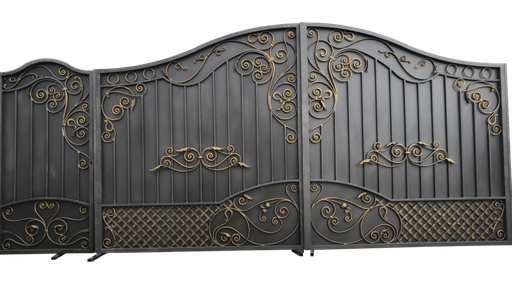 Entry Metal Gate Png Pic (gray, indigo, black)