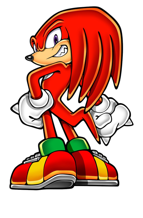 Knuckles The Echidna Png Photos (white, red, black)