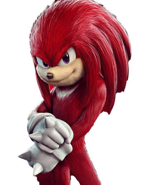 Knuckles The Echidna Sonic Boom Transparent Background (maroon, black)