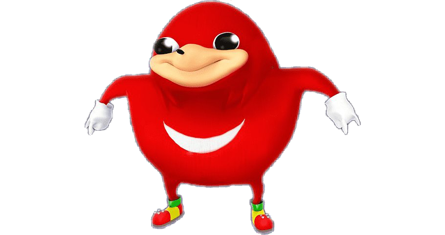 Knuckles The Echidna Transparent Images Png (white, red)