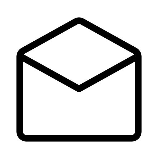 Envelope Open Free Png Icon (lavender, indigo, black, white, gray)