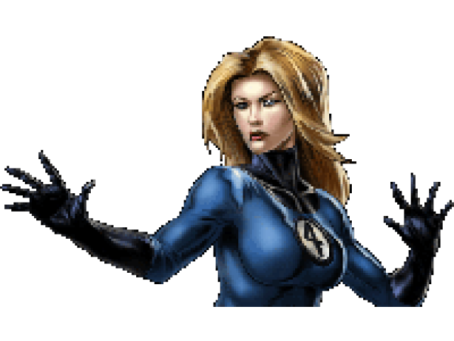 Invisible Woman Png Transparent File (black)