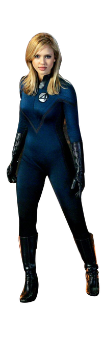 Invisible Woman Transparent Png (black)