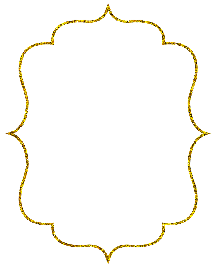 Invitation Gold Frame Png Photos (white, black)