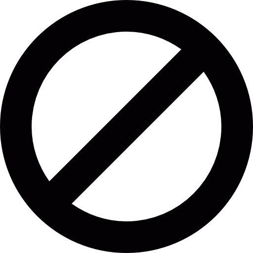 No Entry Transparent Png (black)