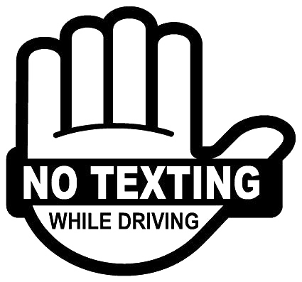 No Texting Png File (gray, indigo, lavender, black, white)