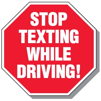 No Texting Png Free Download (red, white)