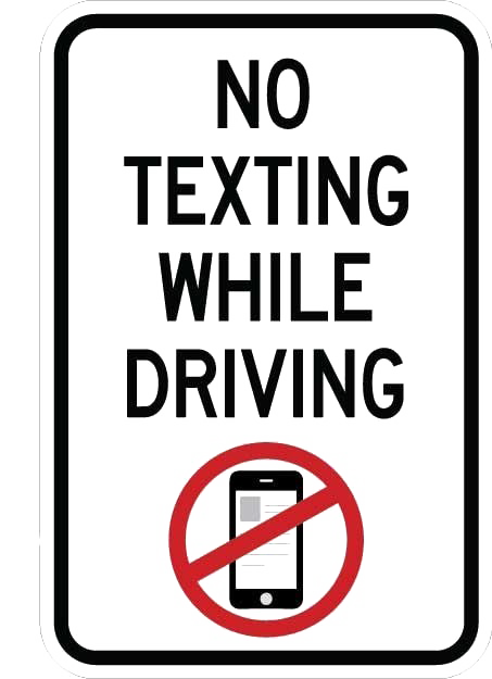 No Texting Png Image (white, lavender, black)