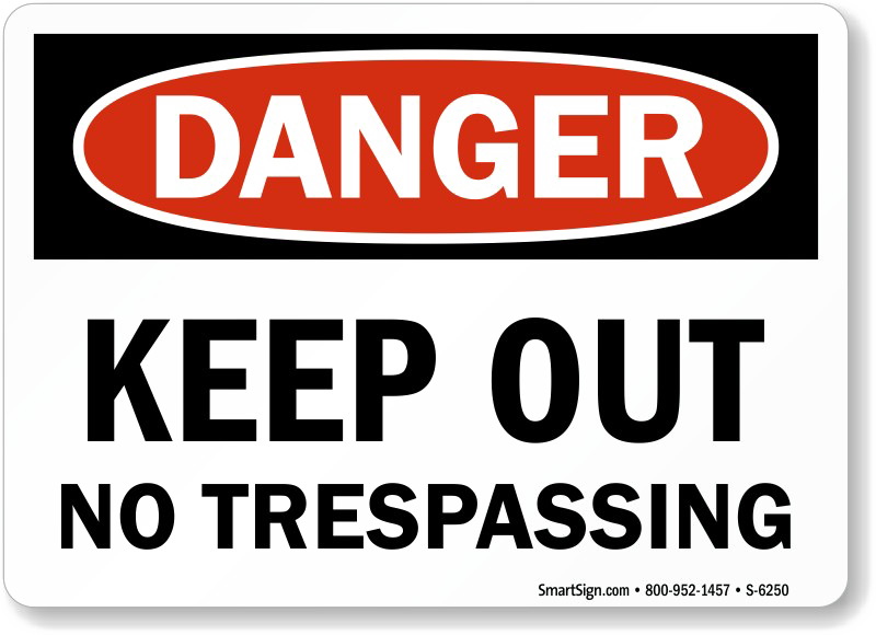 No Trespassing Sign Png Free Download (chocolate, silver, lavender, black, white)