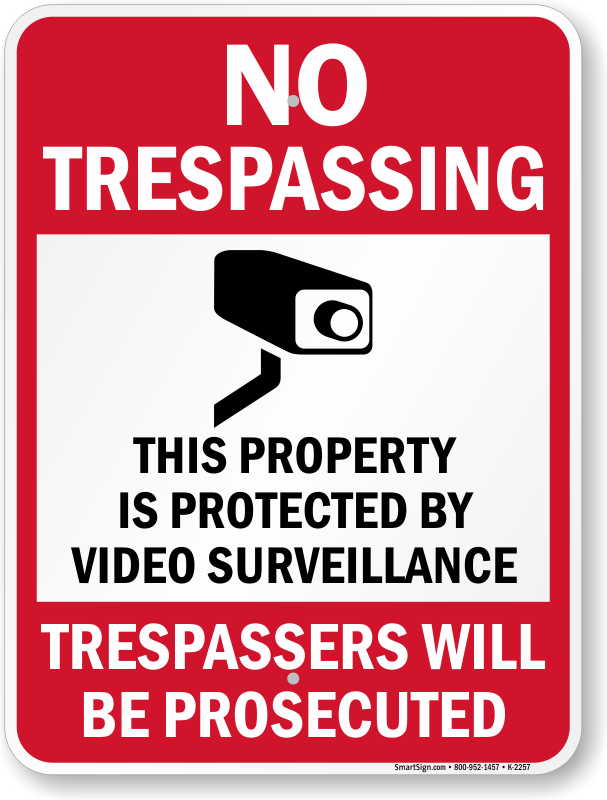 No Trespassing Sign Png Picture (red, white, black)