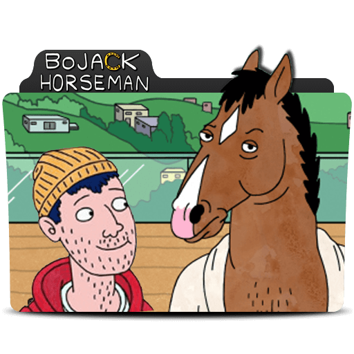 Bojack Horseman Png Clipart (white, black, gray)