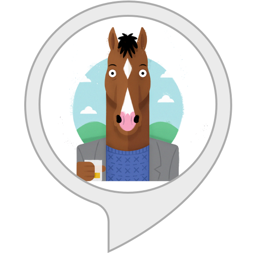 Bojack Horseman Png File (white, black, lavender, mint, gray)