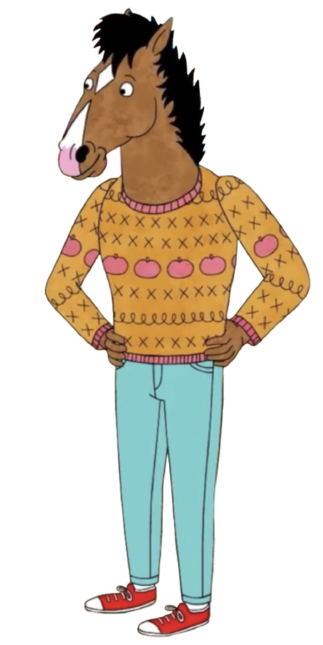 Bojack Horseman Png Transparent (black, chocolate, silver)