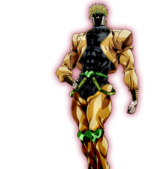 Jojos Bizarre Adventure Dio Brando Transparent Background (black, maroon)