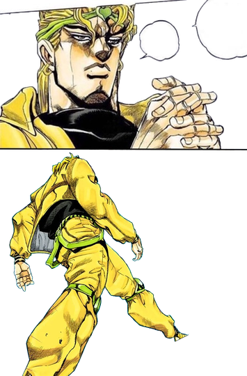 Jojos Bizarre Adventure Dio Brando Transparent Png (black, white, gold)