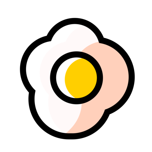 Poached Eggs Free Transparent Png Icon Download (pink, white, black, gold)