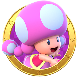 Toadette Png Background Image (black, violet)