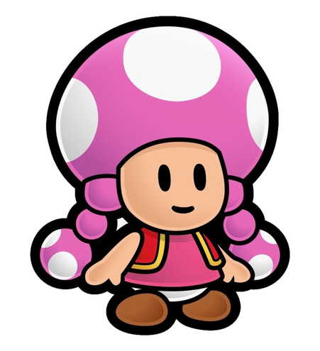 Toadette Png File (black, pink, violet, white)