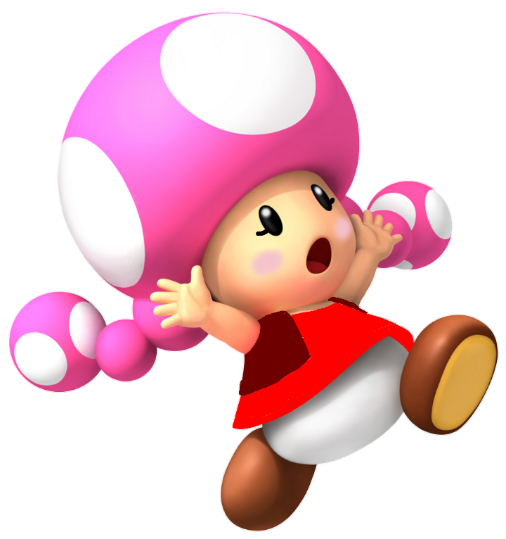 Toadette Png Transparent (red, black, maroon, salmon, white)