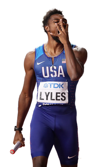 Noah Lyles Olympic Player Png Image (indigo, black)