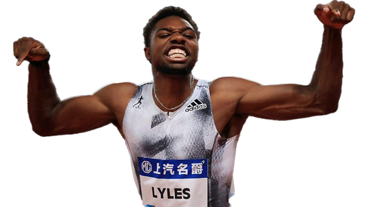 Noah Lyles Png File (lavender, black)