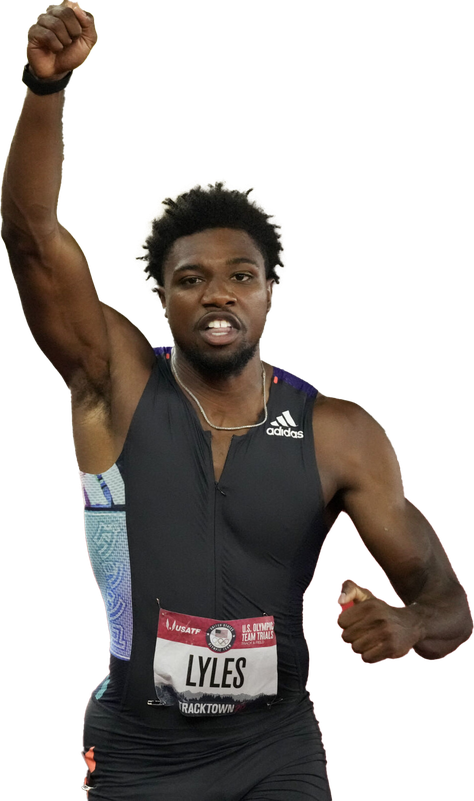 Noah Lyles Png Hd (black)