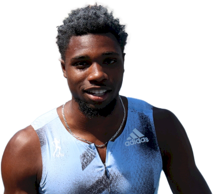 Noah Lyles Transparent Background (white, black)