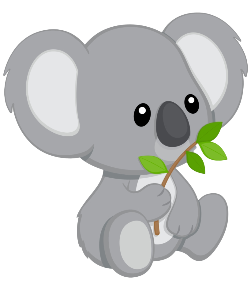 Koala Hd Png File (white, silver, lavender, gray)