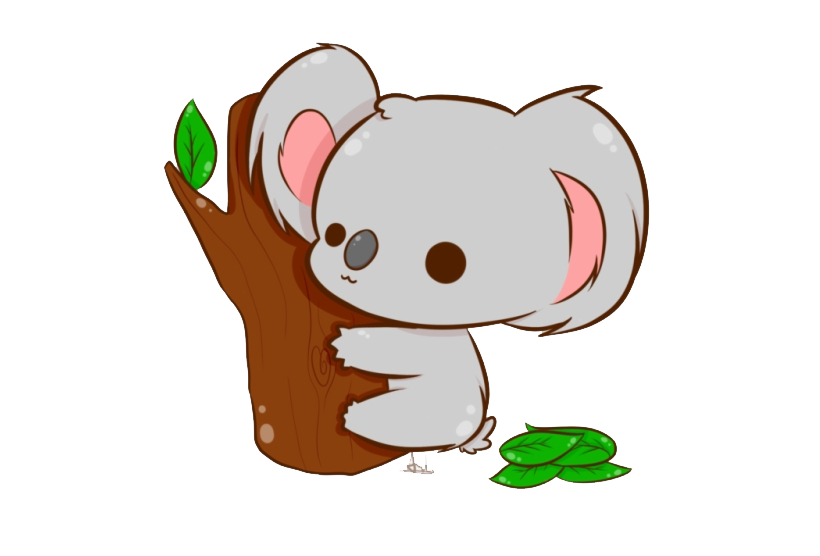 Koala Hd Png (white, silver, maroon)