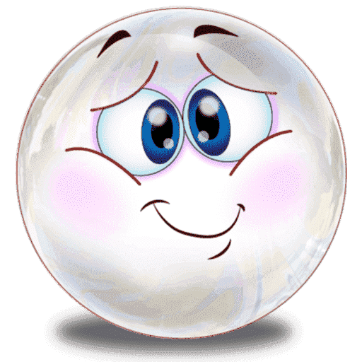 Soap Bubbles Emoji Png File (white, gray, lavender)