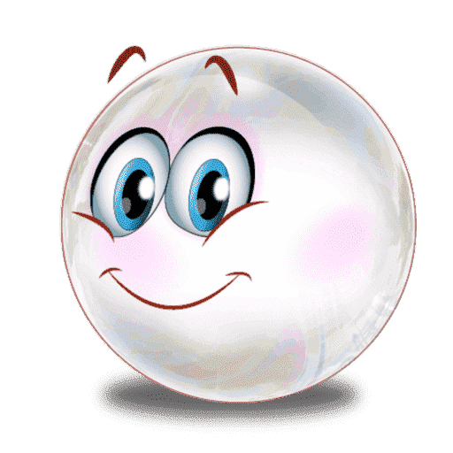 Soap Bubbles Emoji Transparent Background (white, gray, lavender)