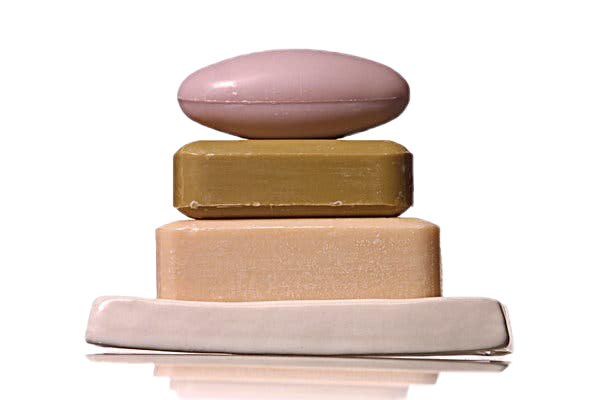 Soap Png Free Image (olive, salmon, white, silver)