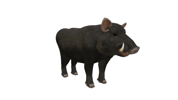 Boar Png Cutout (black)