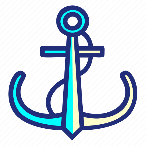 Boat Anchor Transparent (greenish blue, indigo, black)