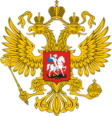 Coat Of Arms Of Russia Transparent Background (black, gold, red)