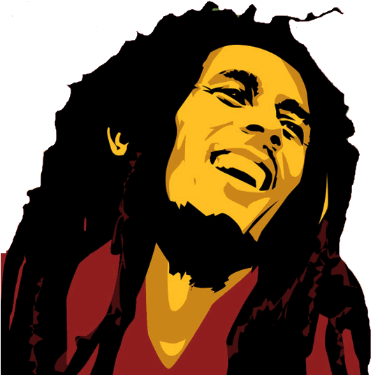 Bob Marley Art Png Images (gold, black, chocolate, maroon)