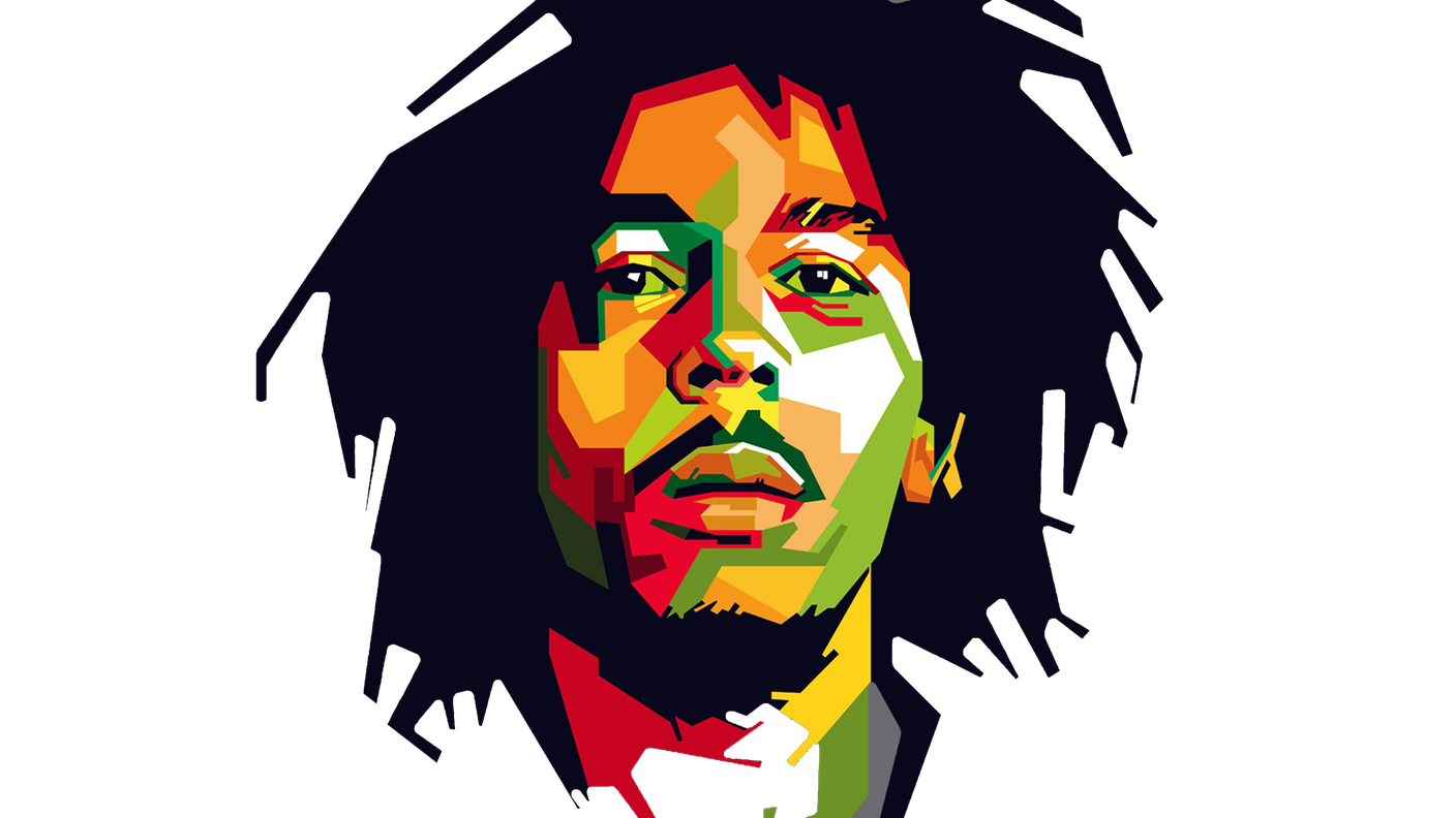 Bob Marley Art Transparent (black, white)