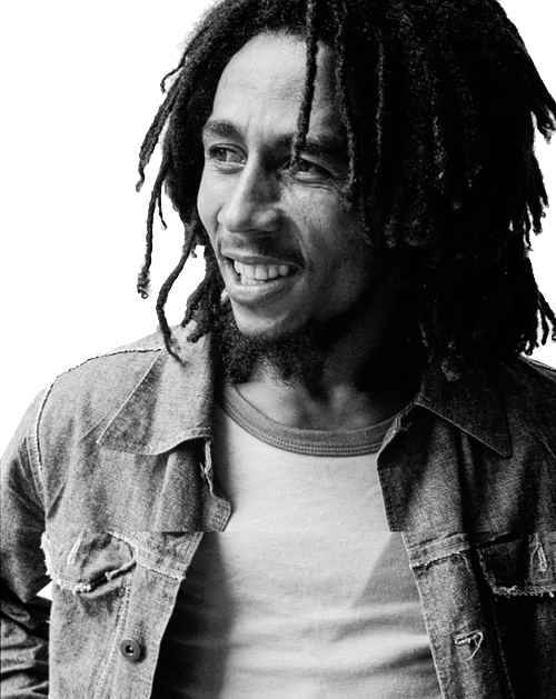 Bob Marley One Love Png File (black, white)