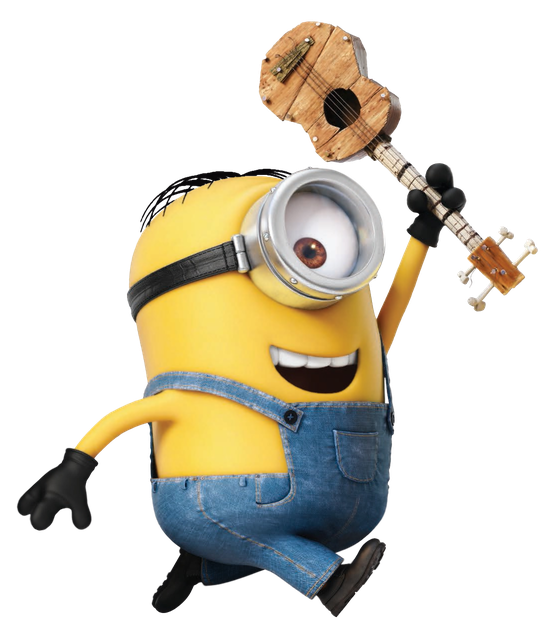 Bob Minion Png Background Image (black)