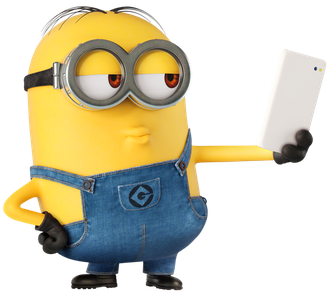 Bob Minion Transparent Png (beige, black)